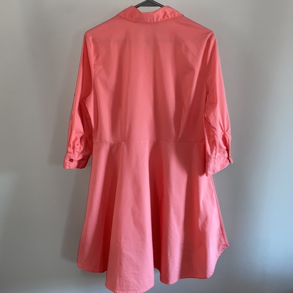 New York & Company peplum hem tunic top blouse - Picture 3 of 5
